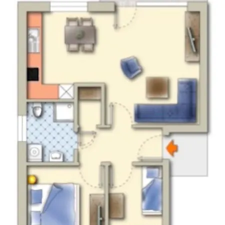 Apartamento Luettje Max & Moritz Zingst